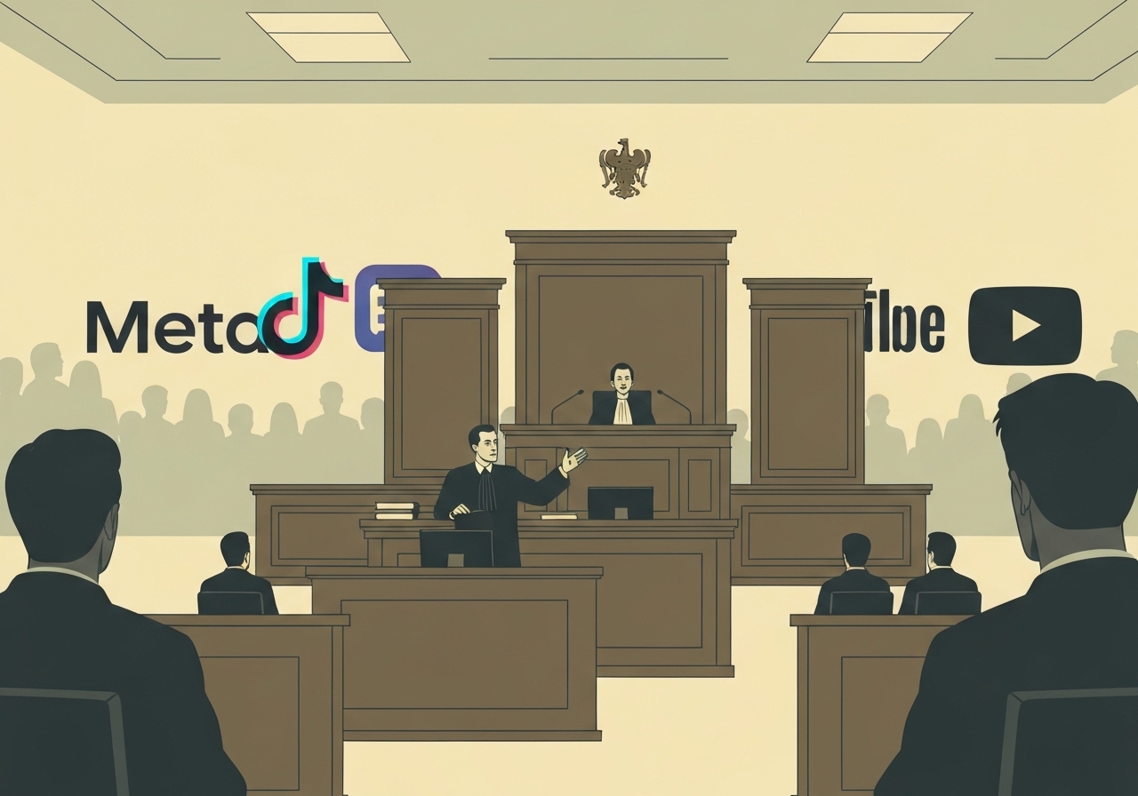 Rettssak mot teknologigiganter om unges avhengighet