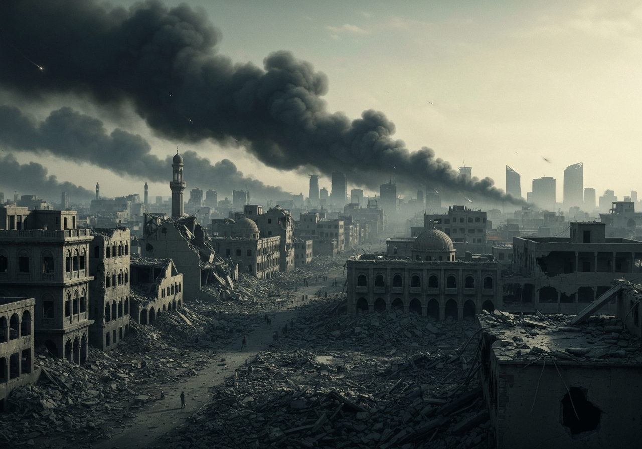 Intense bombing i Teheran og Isfahan