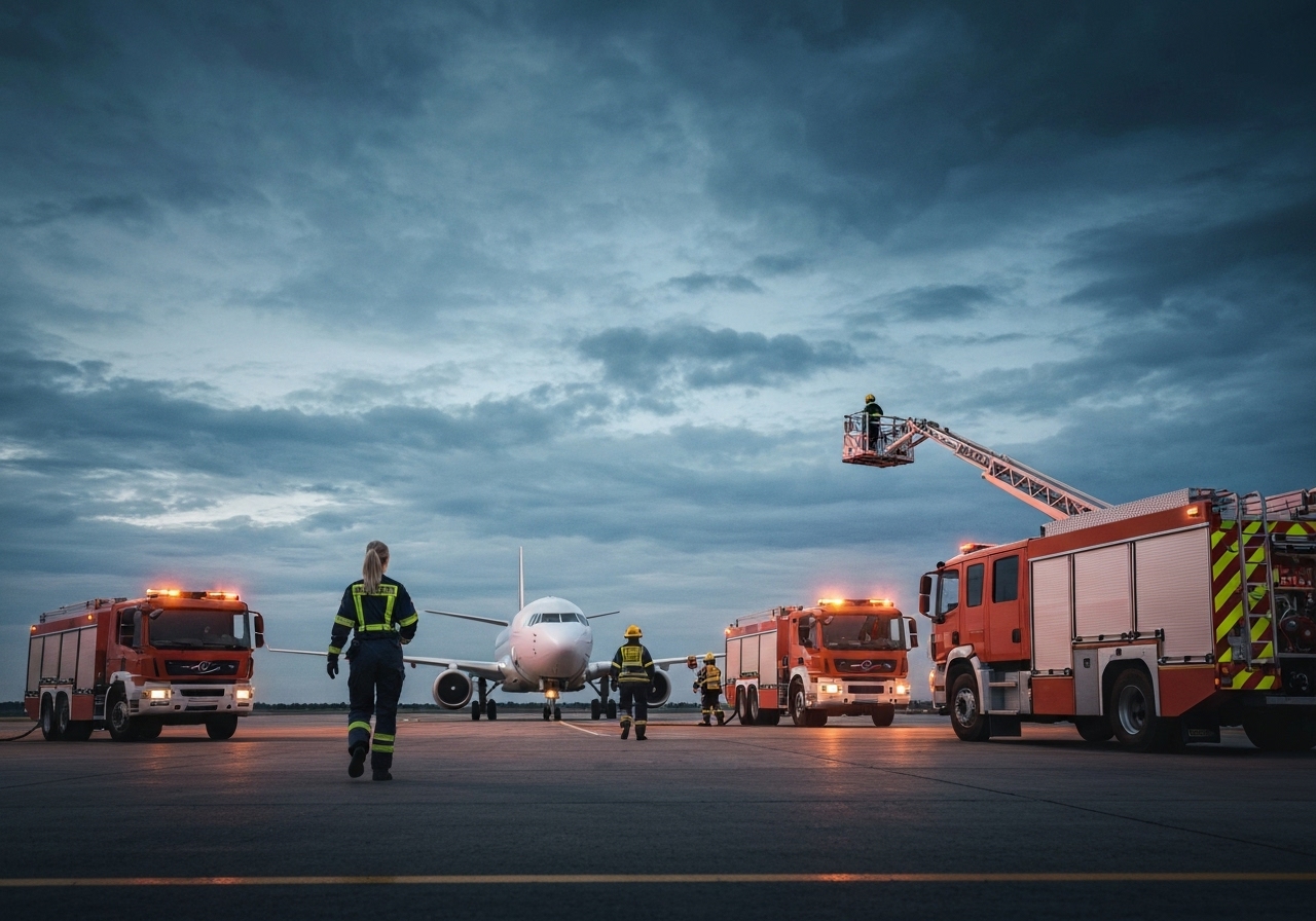 Røykutvikling i fly på Gardermoen – nødetatene rykket ut