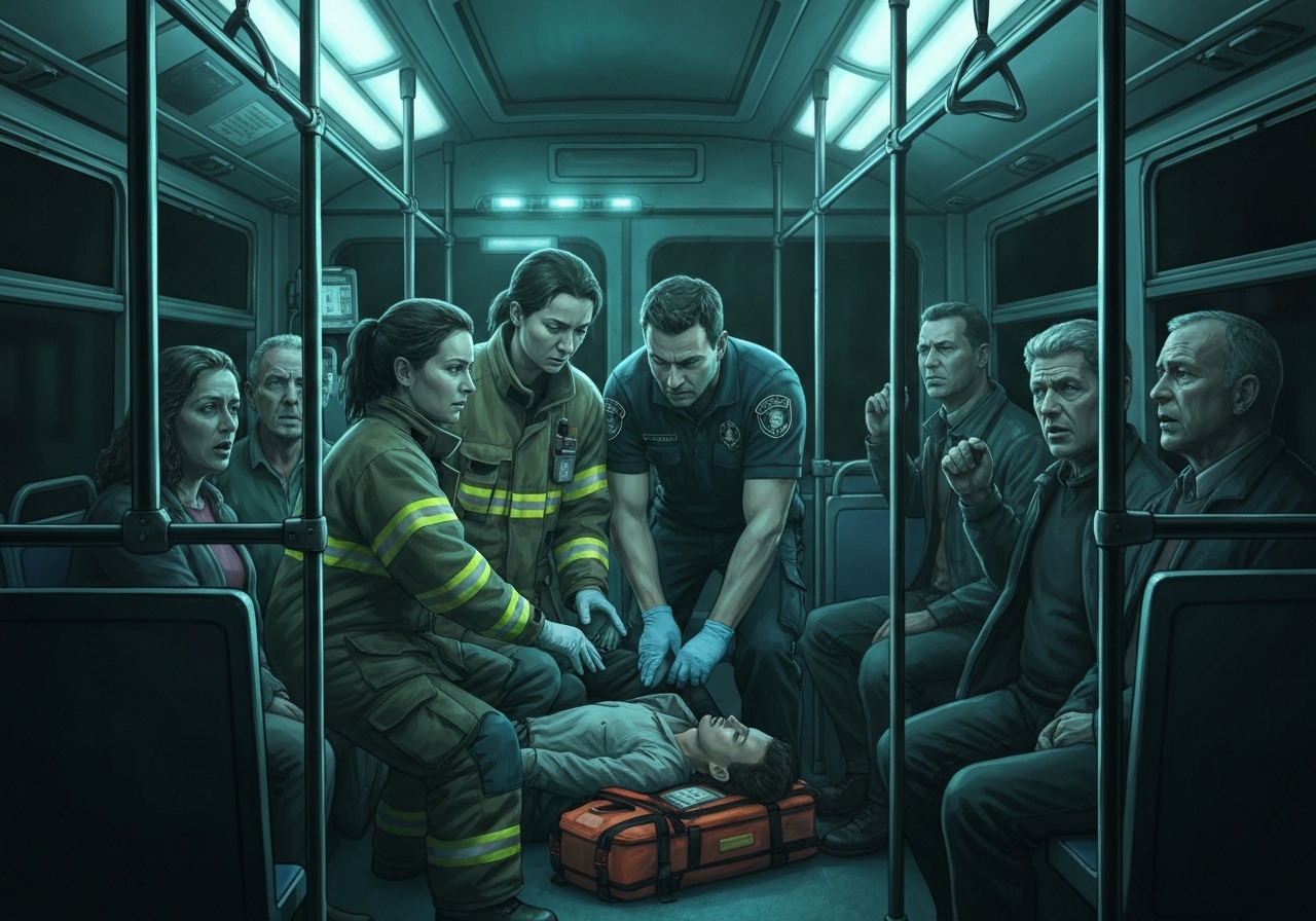 Person knivstukket på buss i Sandnes