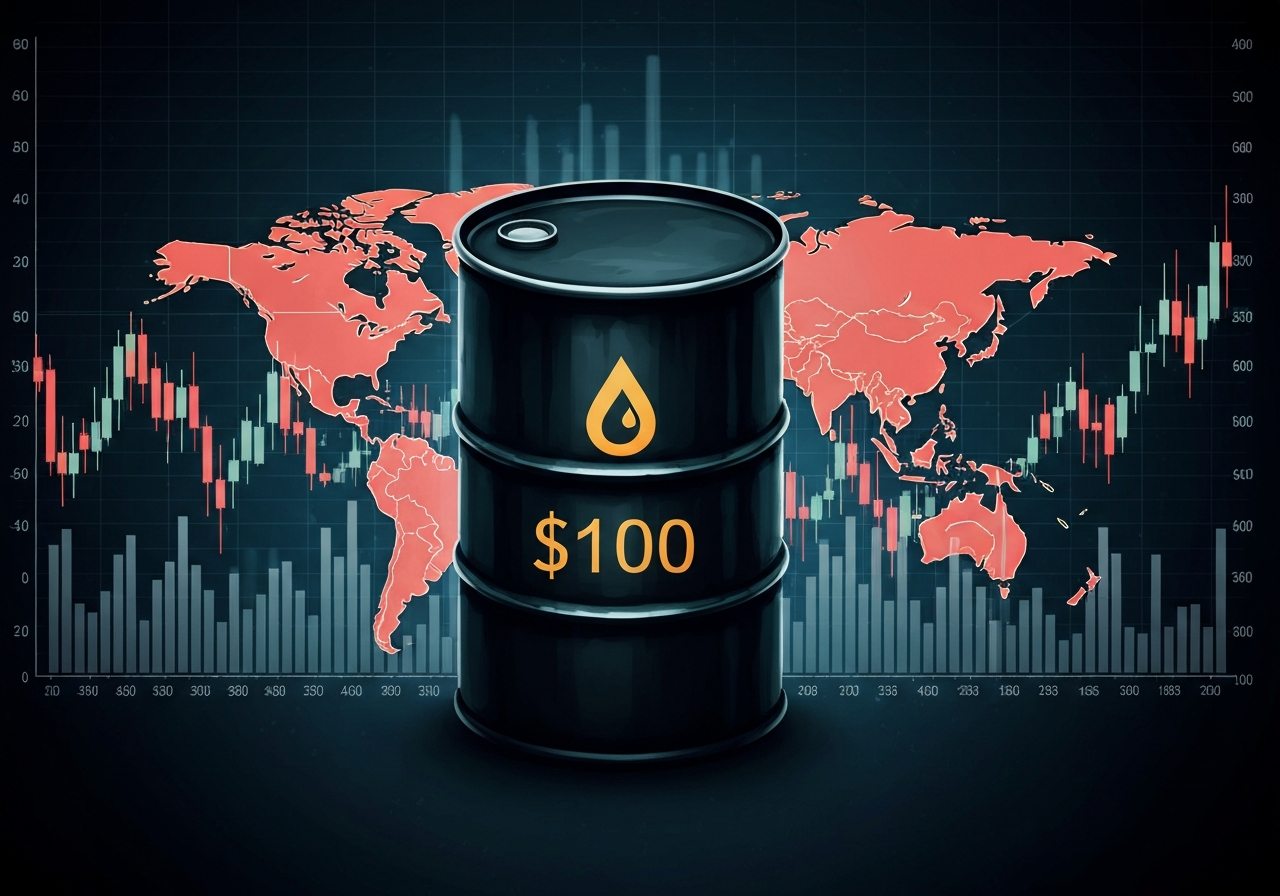 Oljeprisen overstiger 100 dollar fatet og utløser globale markedsreaksjoner