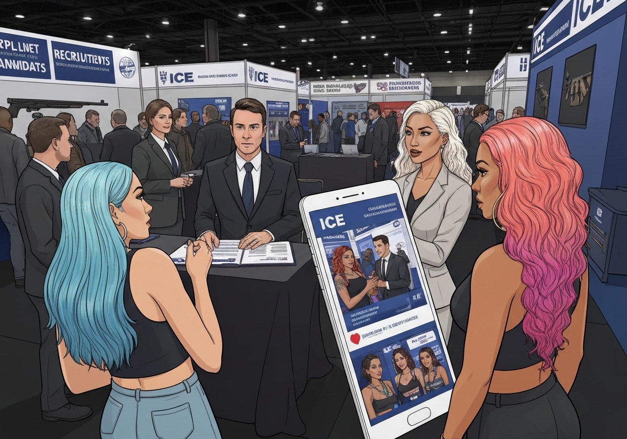 ICE rekrutterer via våpenshow og sosiale medier