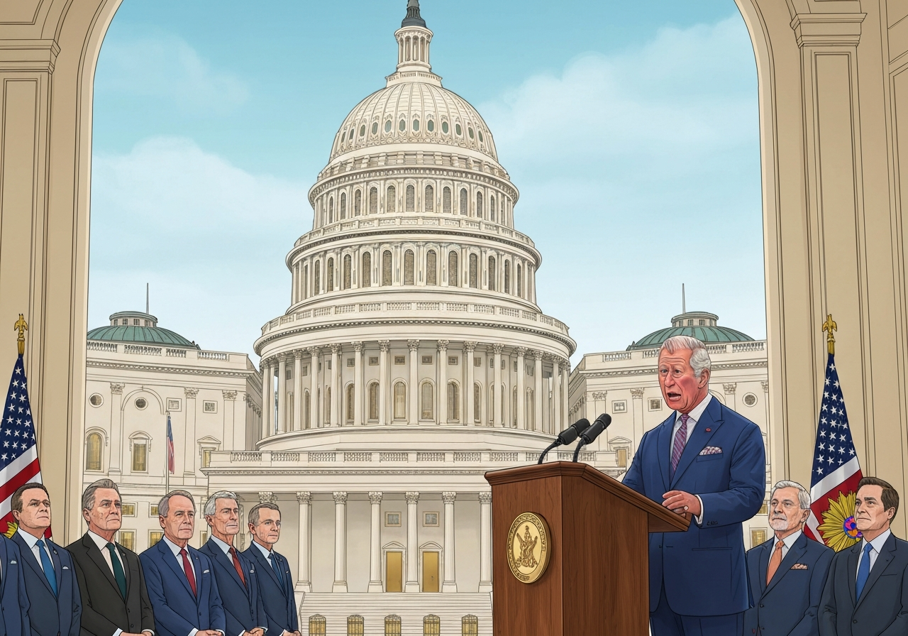 Kong Charles fremhever viktigheten av alliansen i tale til amerikansk kongress