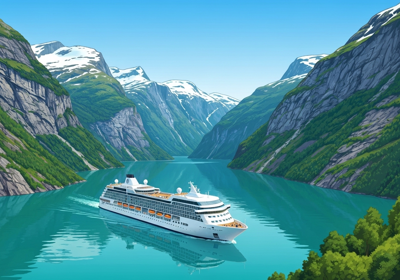 Norge utsetter nullutslippskrav for store cruiseskip til 2032