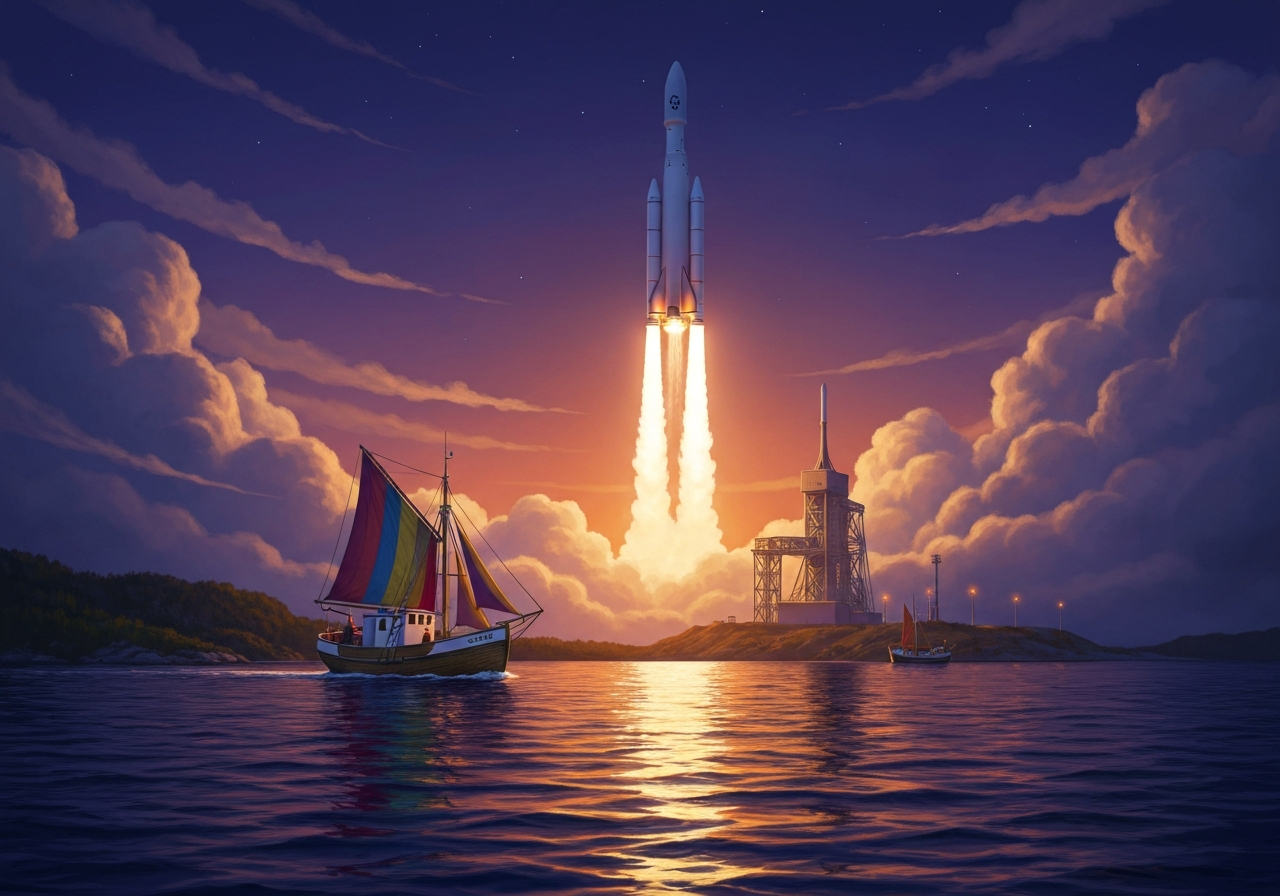 Rakettoppskyting på Andøya avbrutt grunnet uautorisert båt i faresonen