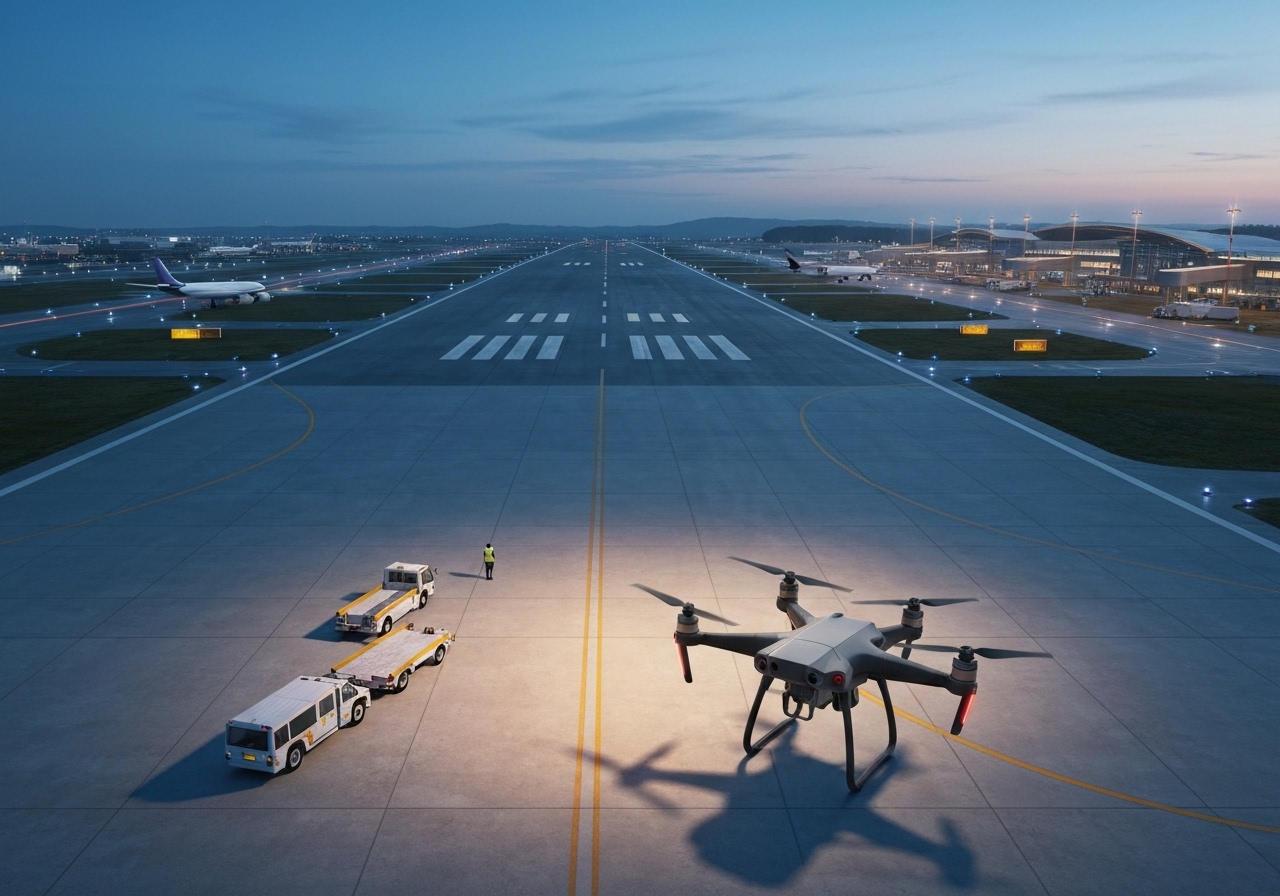 Flyplass i Norge stengt etter droneobservasjoner