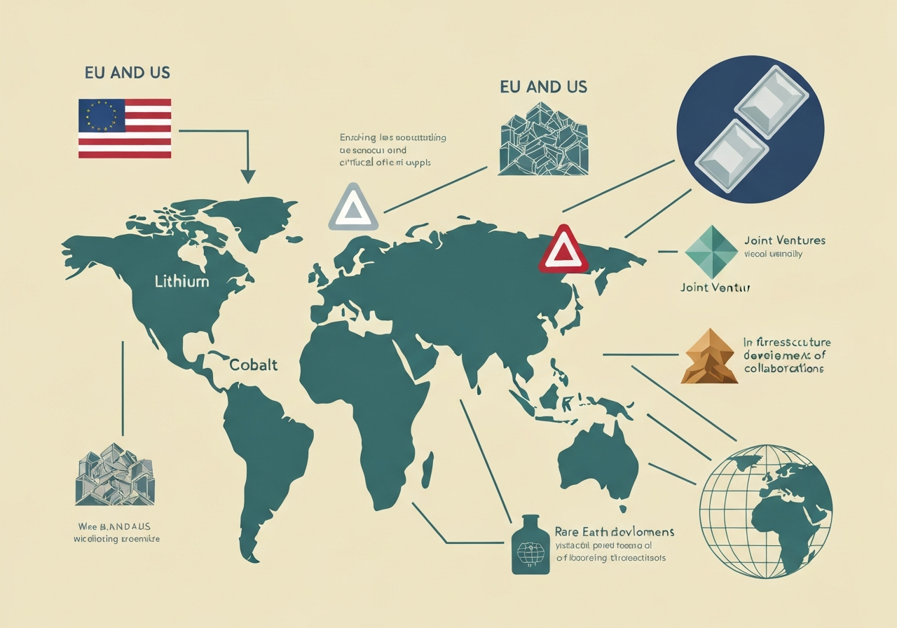 EU og USA styrker samarbeid om kritiske mineraler