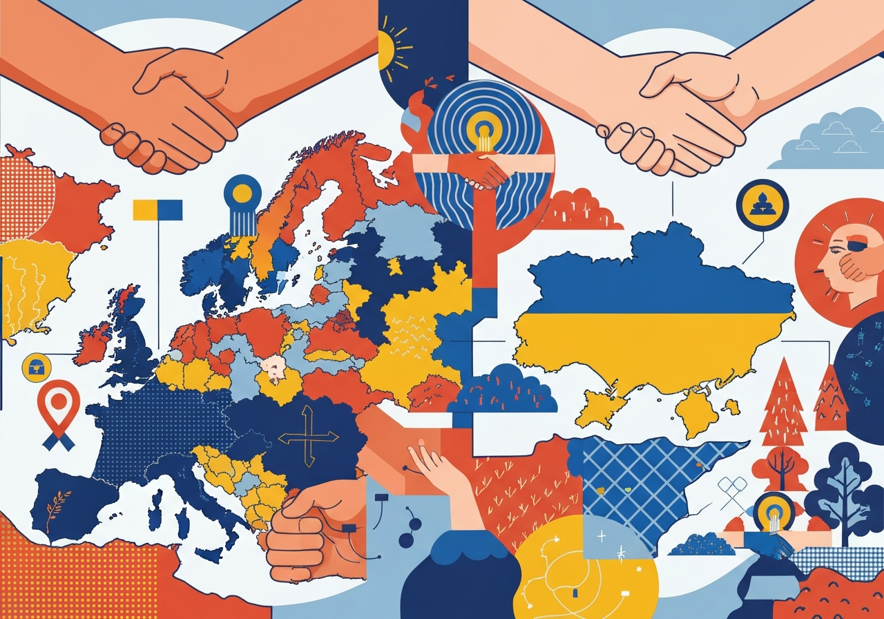 Felles erklæring fra åtte europeiske land om styrket samarbeid med Ukraina