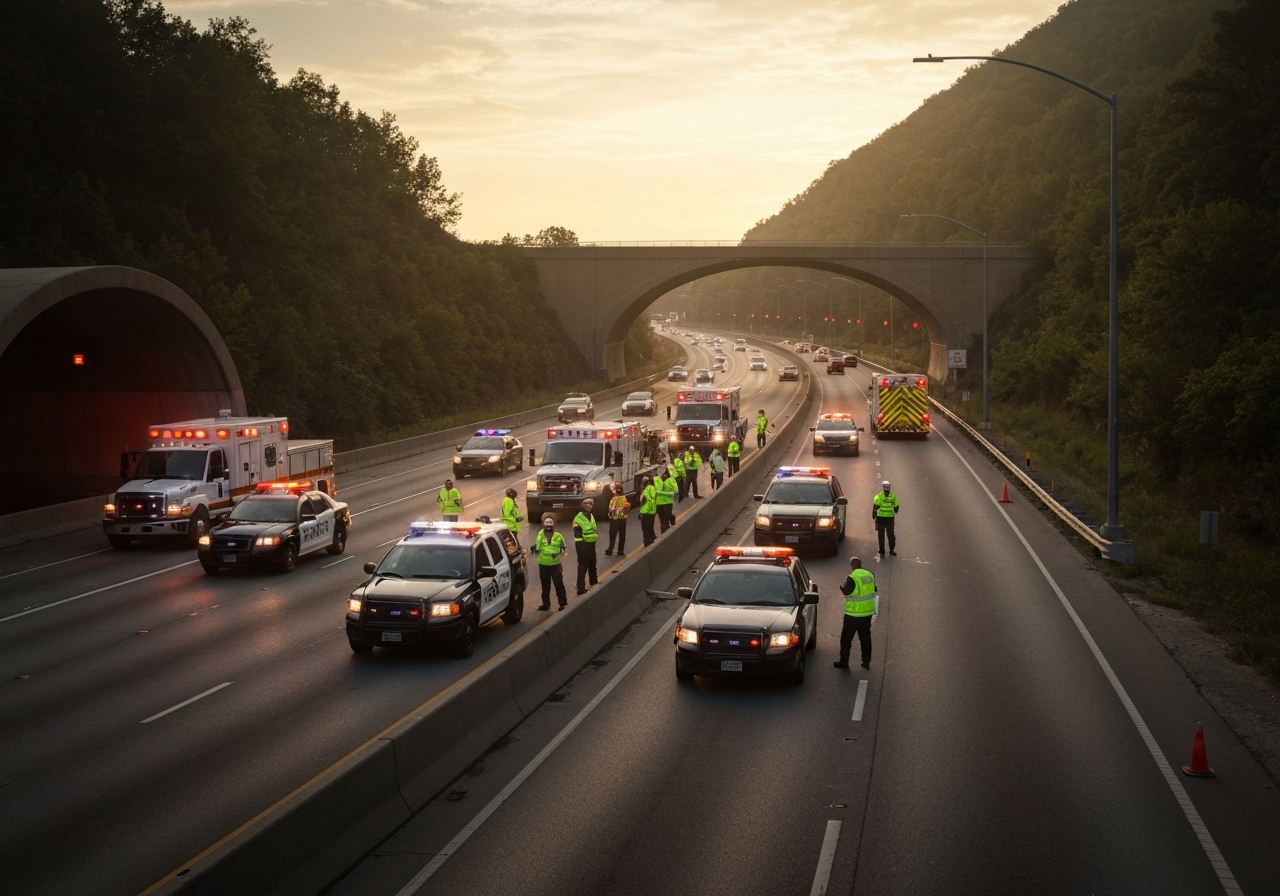 Alvorlig trafikkulykke i Rælingen – én person fraktet til sykehus