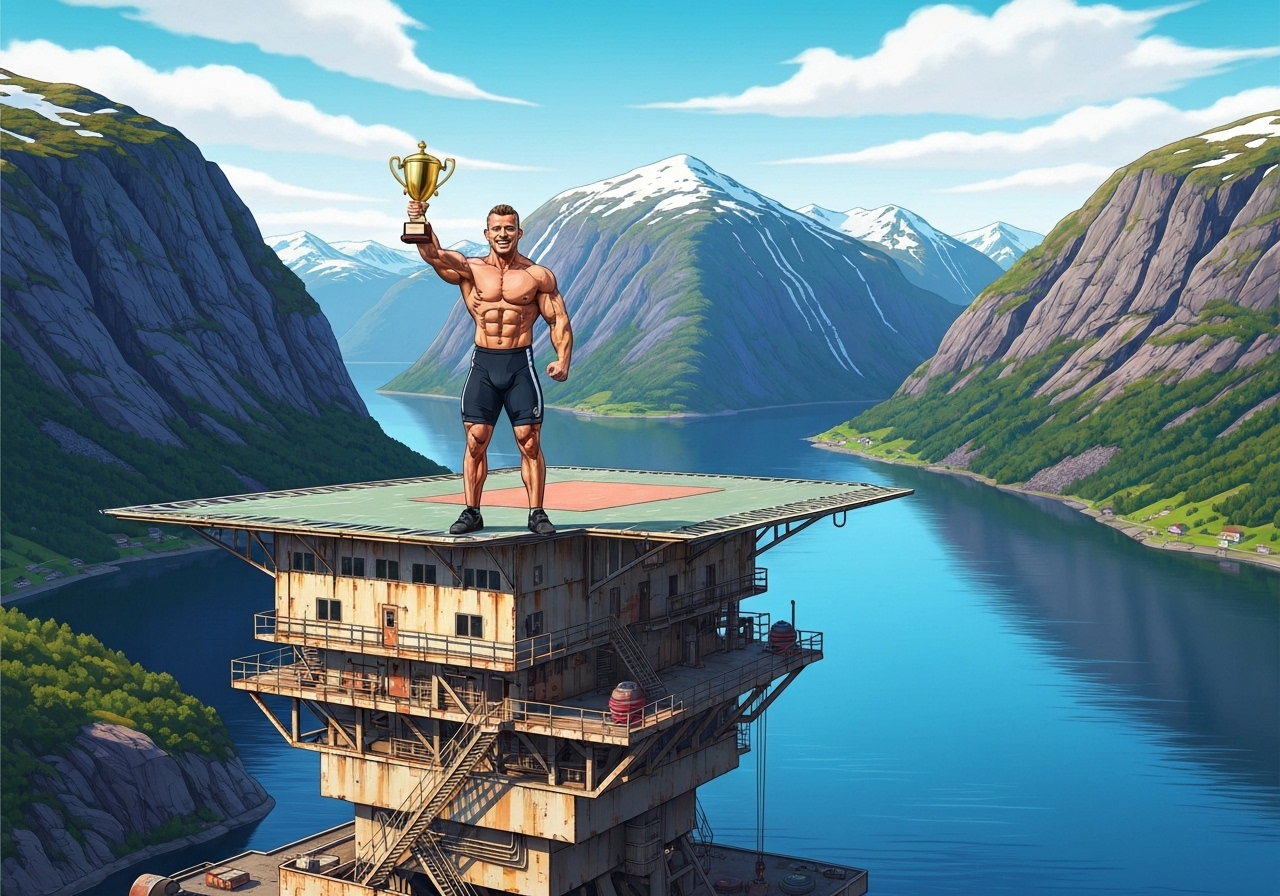 Jørgen Karterud vinner «71 grader nord – Norges tøffeste kjendis»