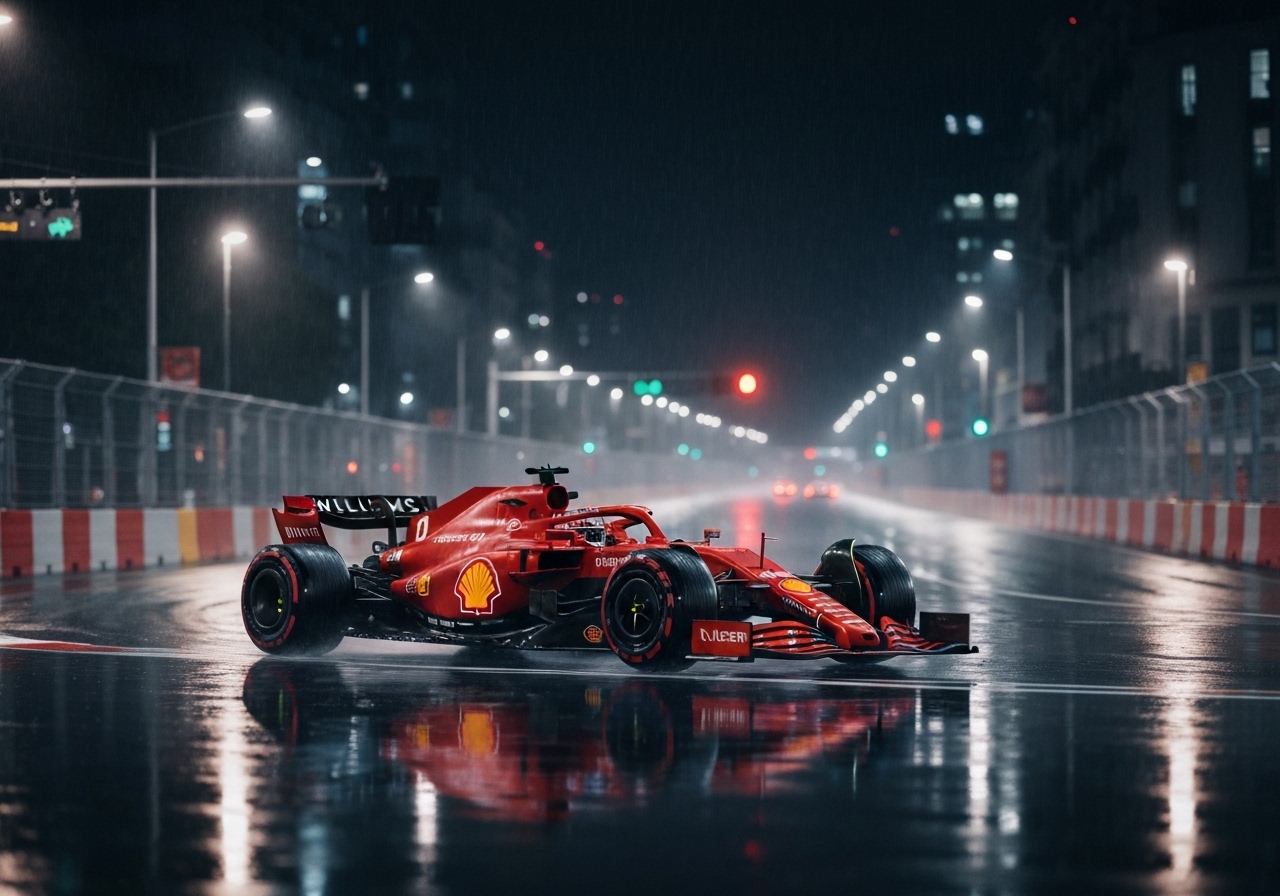 Norris sikrer pole position i regnfull kvalifisering i Las Vegas