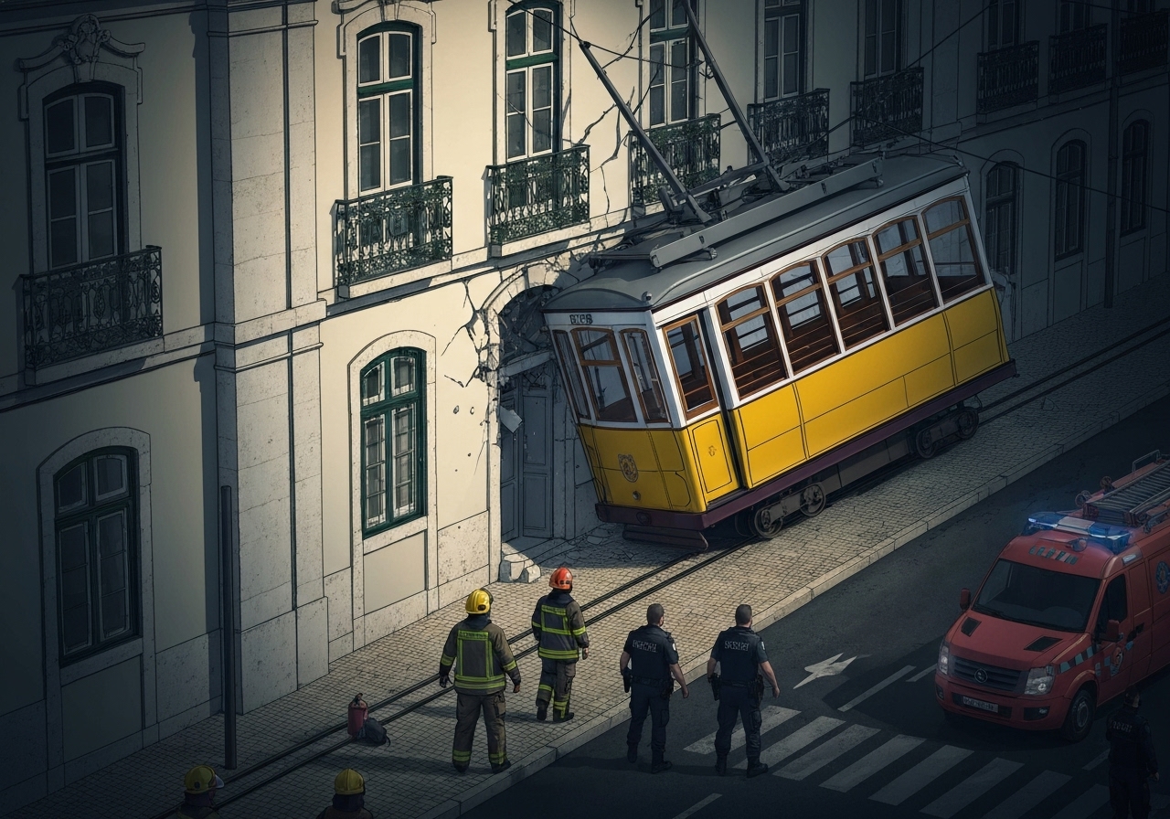 Lisboa i sorg etter dødelig kabeltrikkulykke