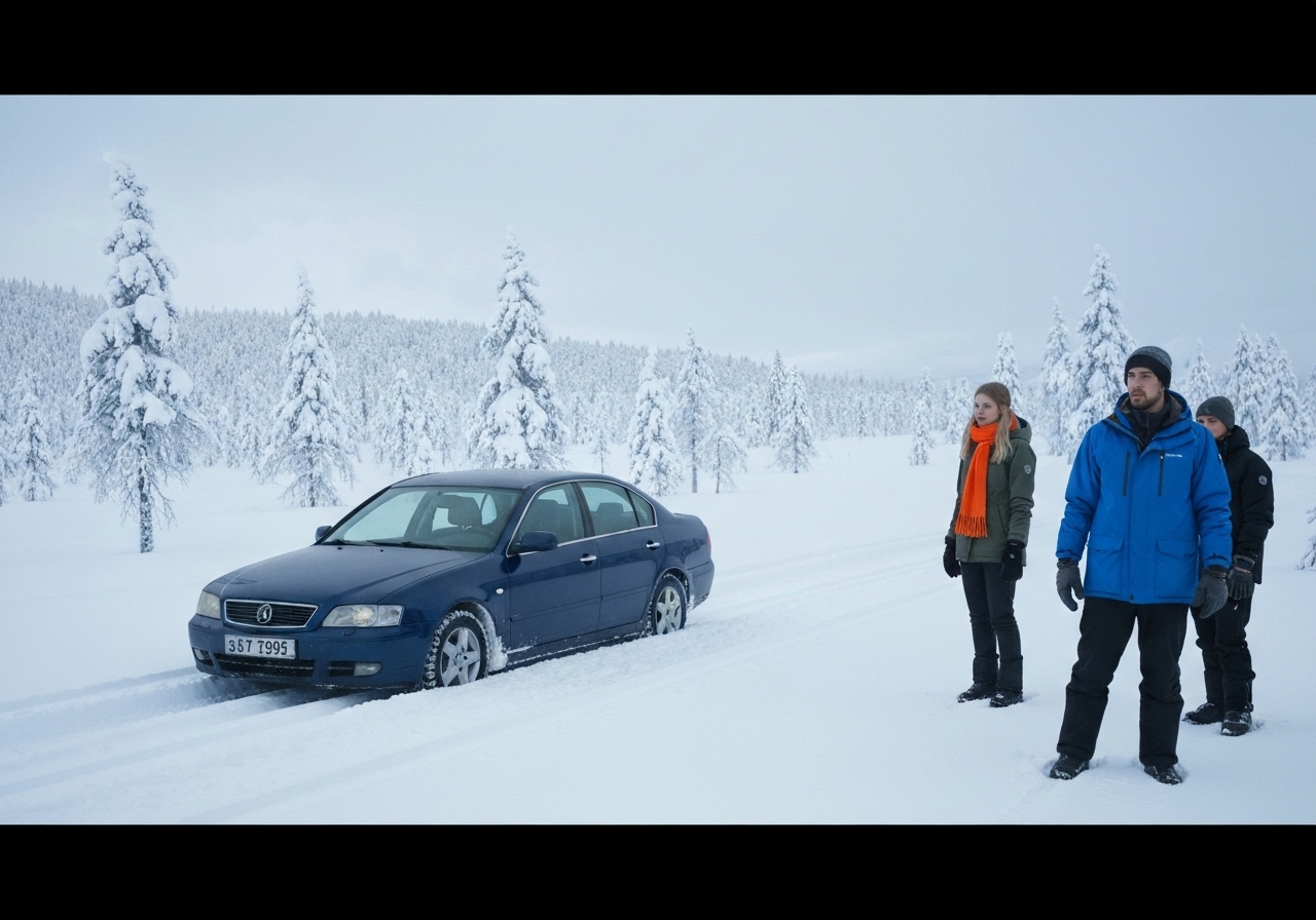 Turister kjørte seg fast i skiløype i Tromsø