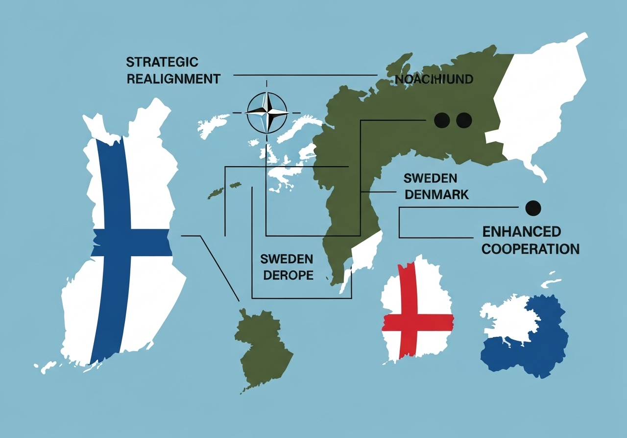 Finland, Sverige og Danmark overføres til NATOs Norfolk-kommando