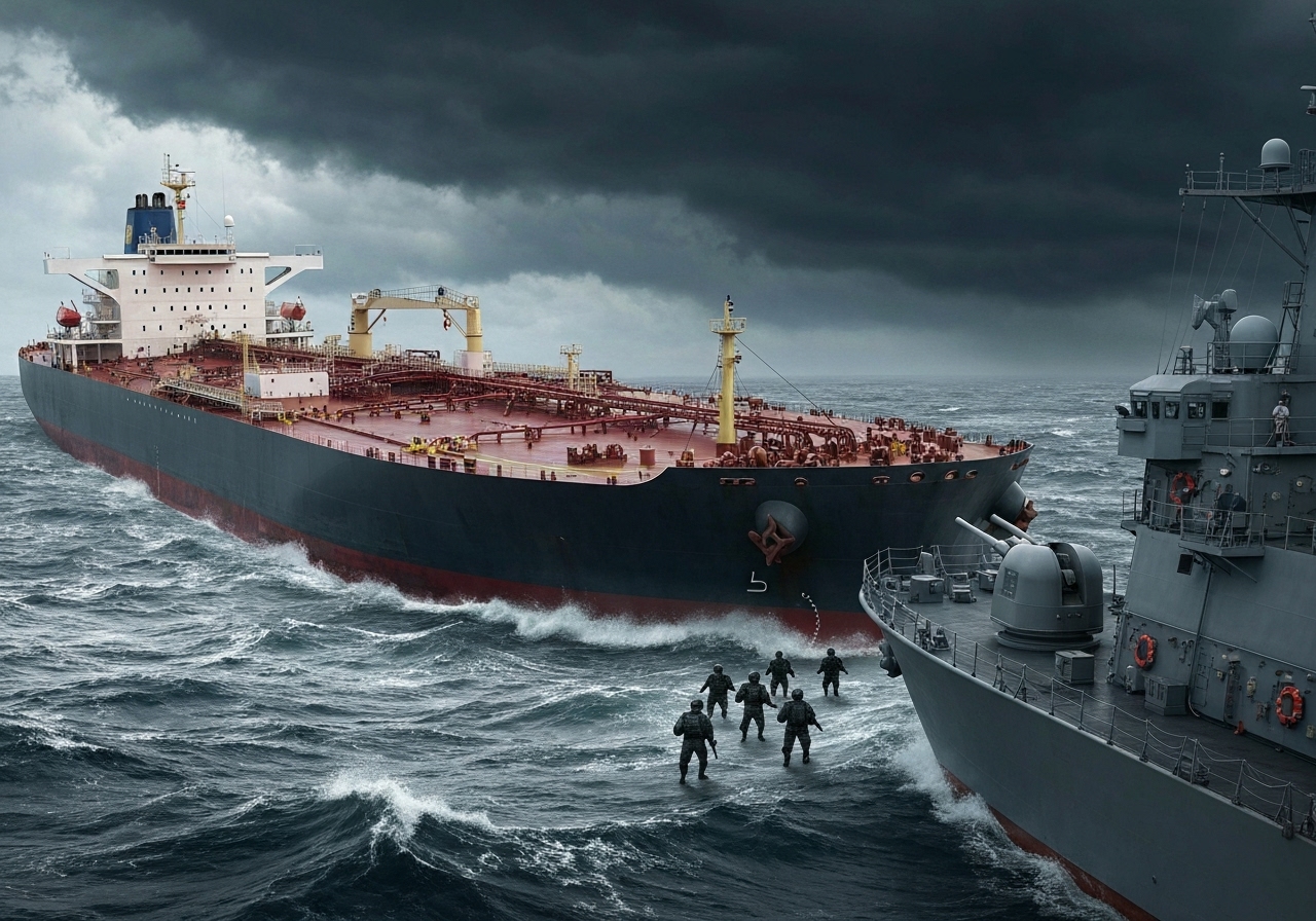 USA beslaglegger rekordstor oljetanker utenfor Venezuela