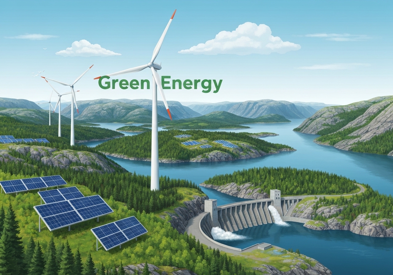 Nordiske land overgår EUs 2030-mål for fornybar energi allerede i 2023