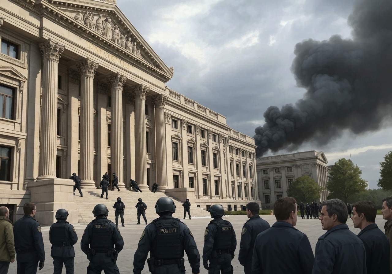 Skudd avfyrt utenfor Serbias parlament