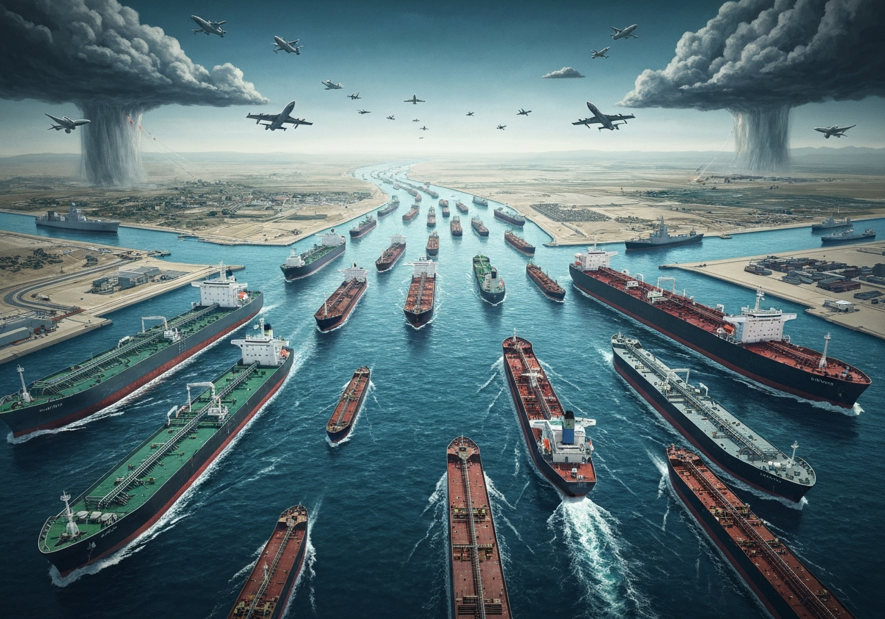 Aramco advarer om oljemarkedskatastrofe hvis Hormuzstredet forblir stengt