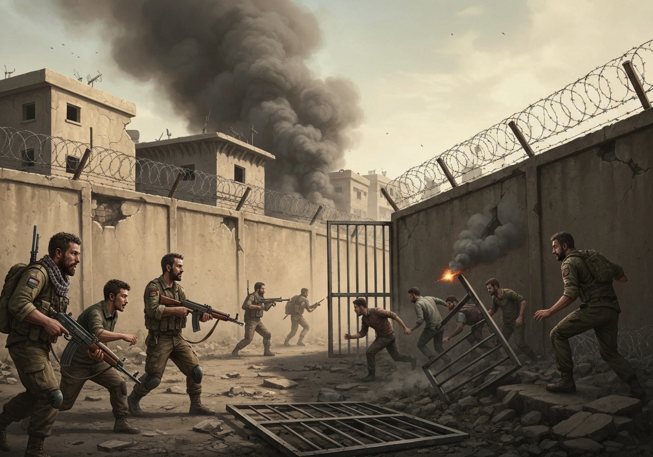 IS-fanger rømmer fra fengsel i Syria etter kamper