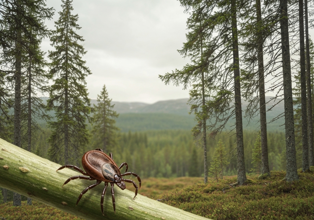 Første påvisning av taigaflåtten Ixodes persulcatus i Norge
