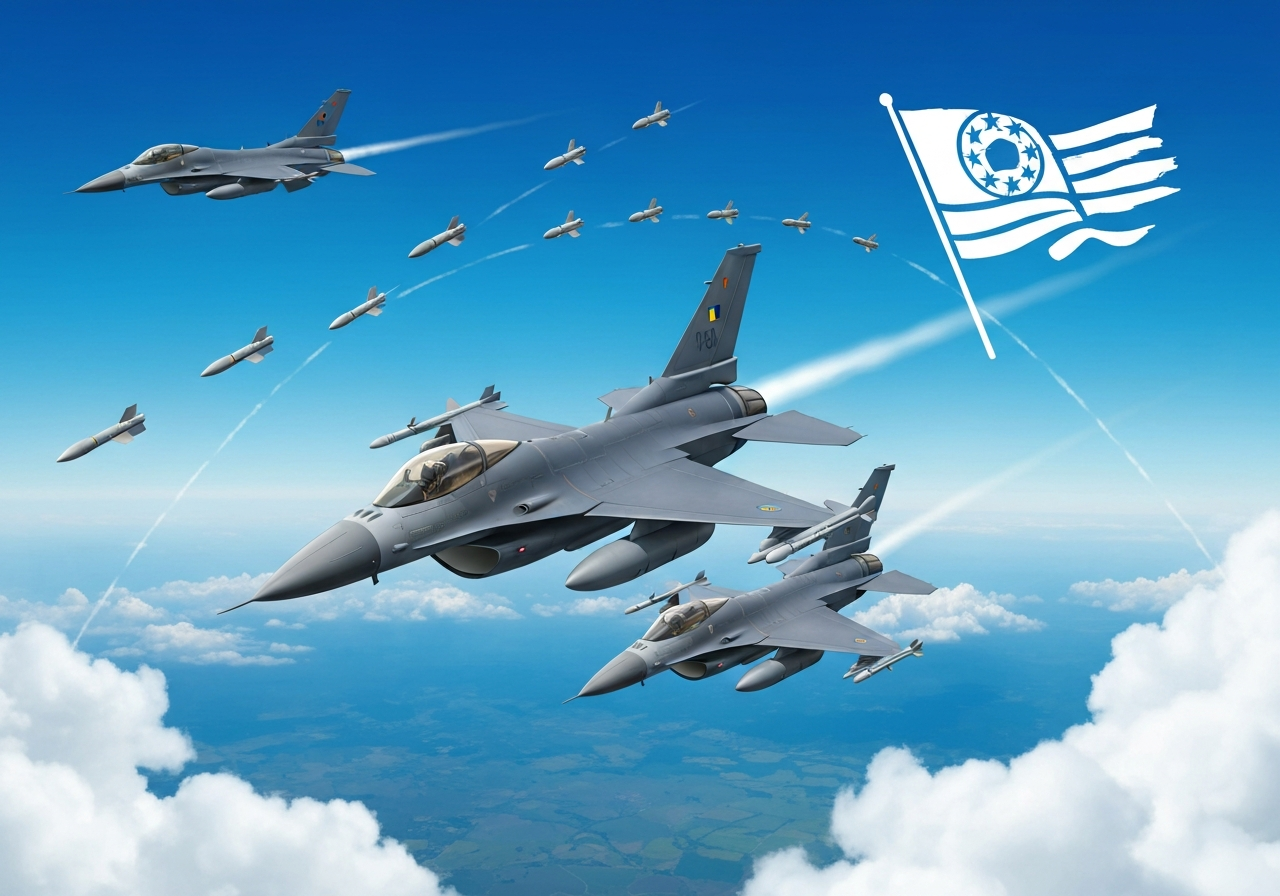 Norge kjøper F-16-ammunisjon og luftvernmissiler til Ukraina