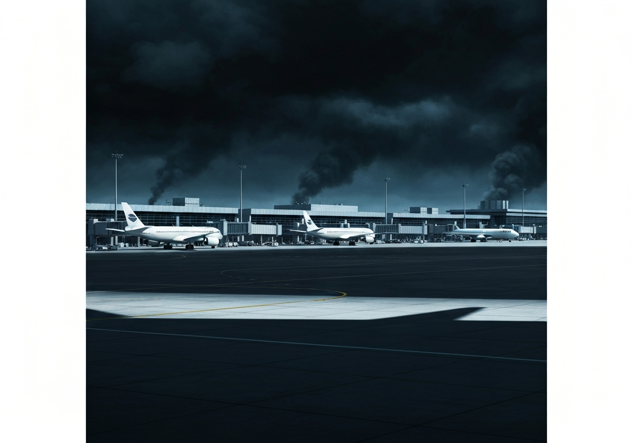 Kaos i internasjonal luftfart etter stenging av verdens største flyplass