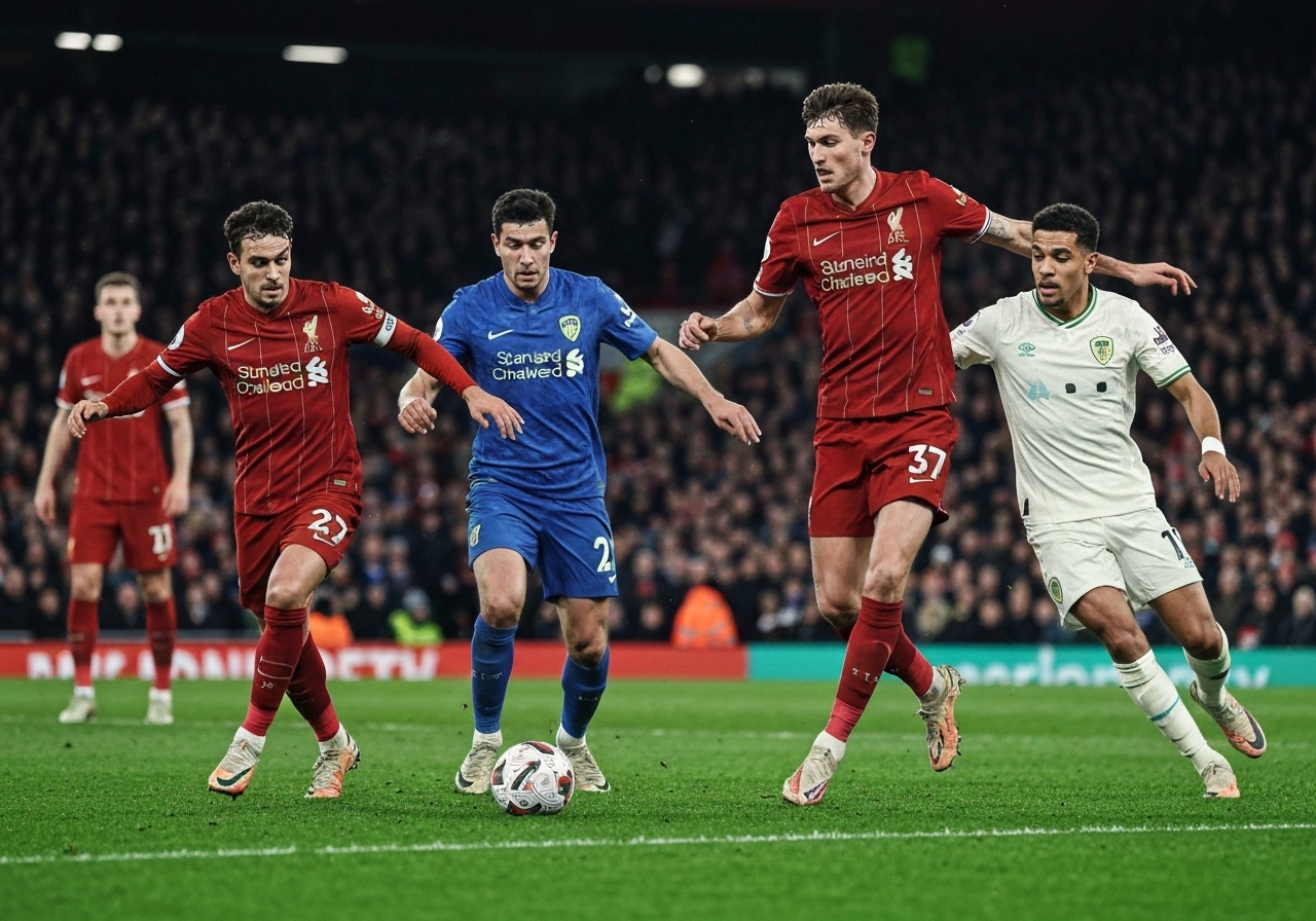 Liverpool rotet bort seieren mot Leeds i dramatisk kamp