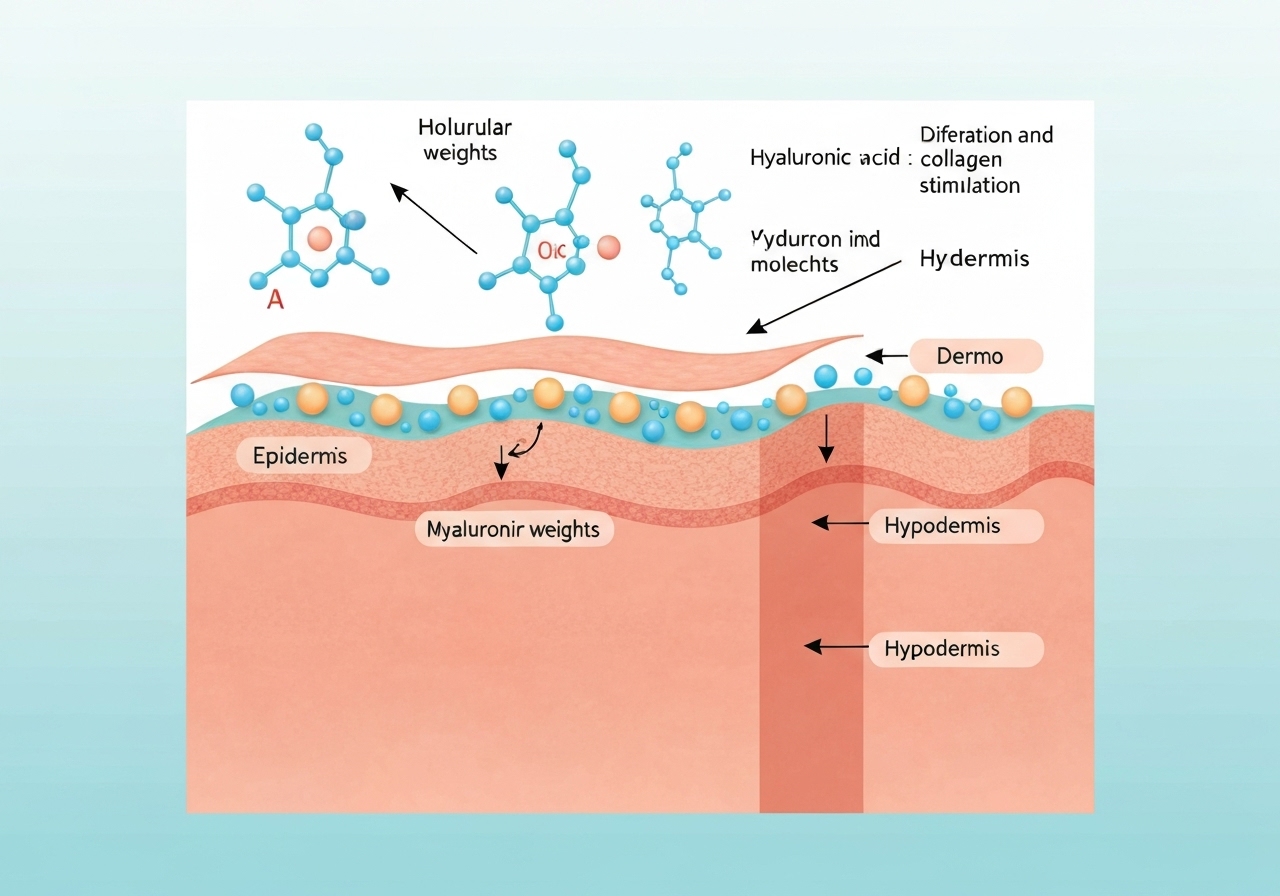 Hyaluronsyre i kosmetikk: En gjennomgang av dens ulike former og biologiske effekter