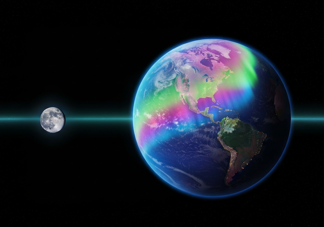 NASA deler spektakulært bilde av Jorden fra Artemis II
