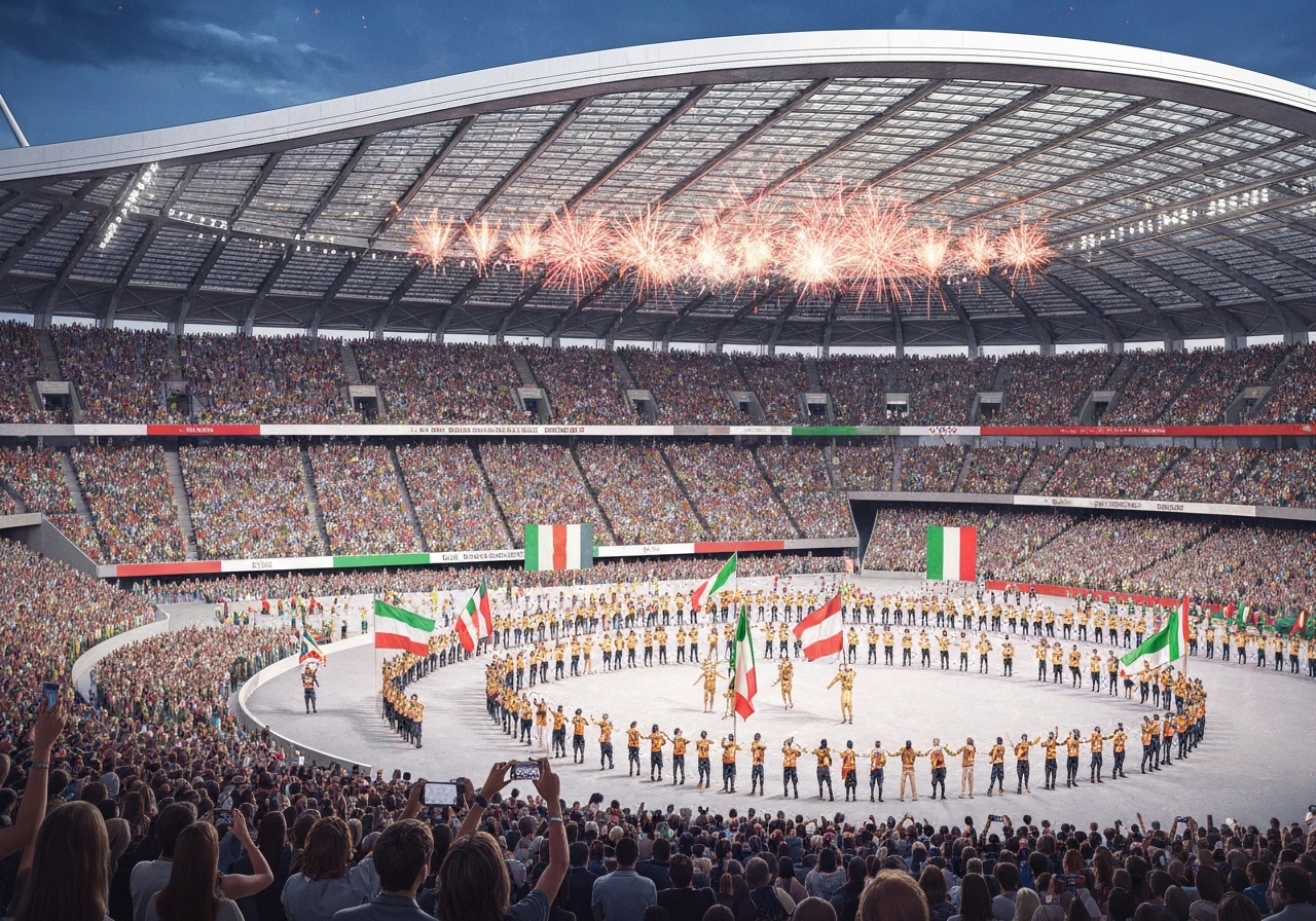 Åpningsseremoni markerer starten på vinter-OL i Milano-Cortina