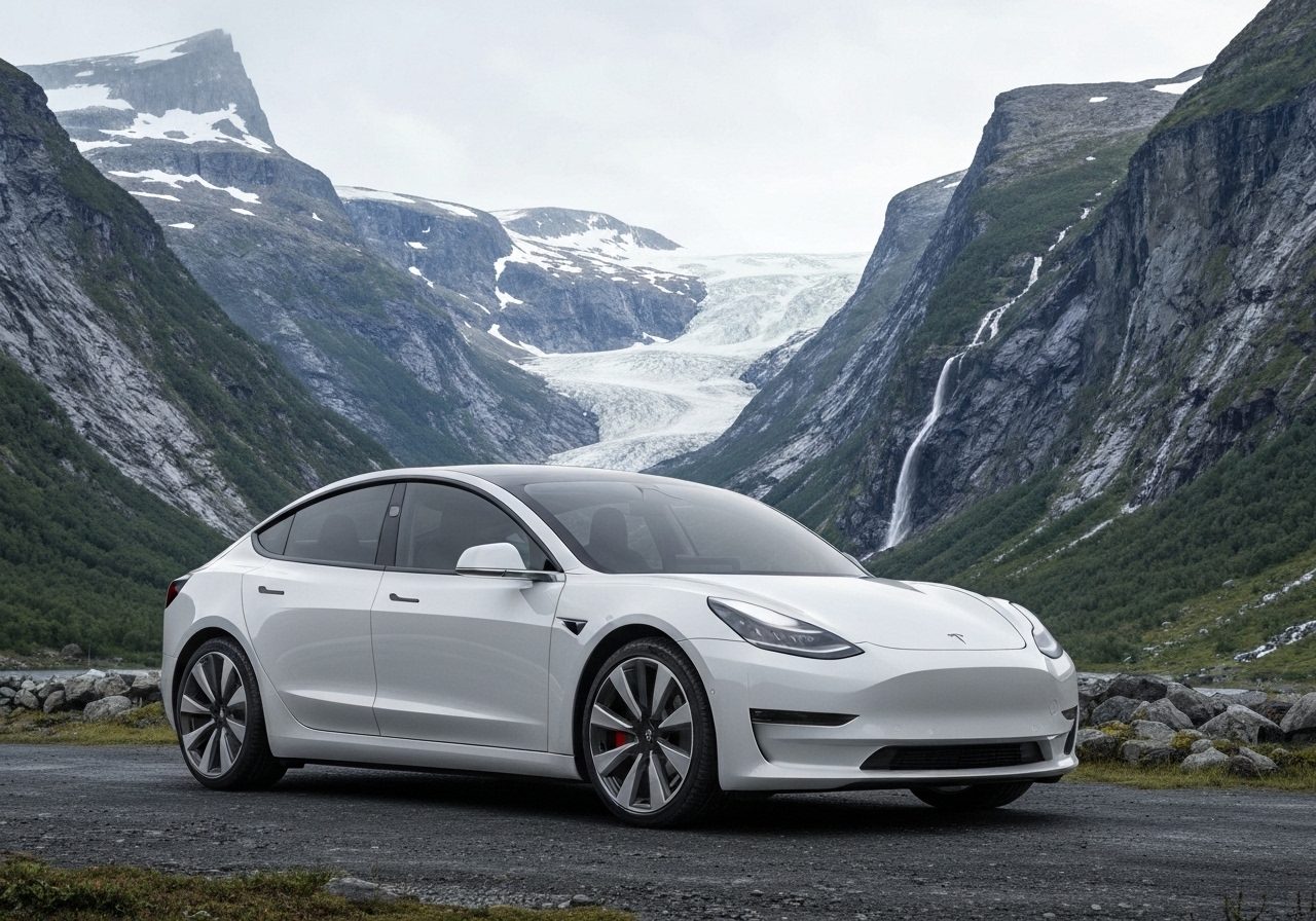 Tesla setter ny salgsrekord i Norge