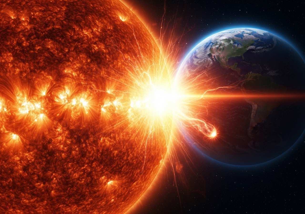 M5.9 solstorm forårsaker radioutfall over hele jorden