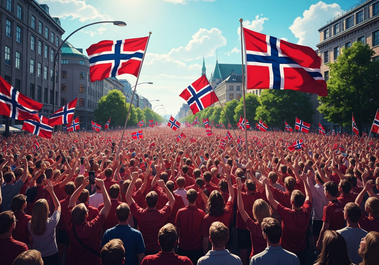 Norge feirer fotballheltene etter historisk VM-prestasjon