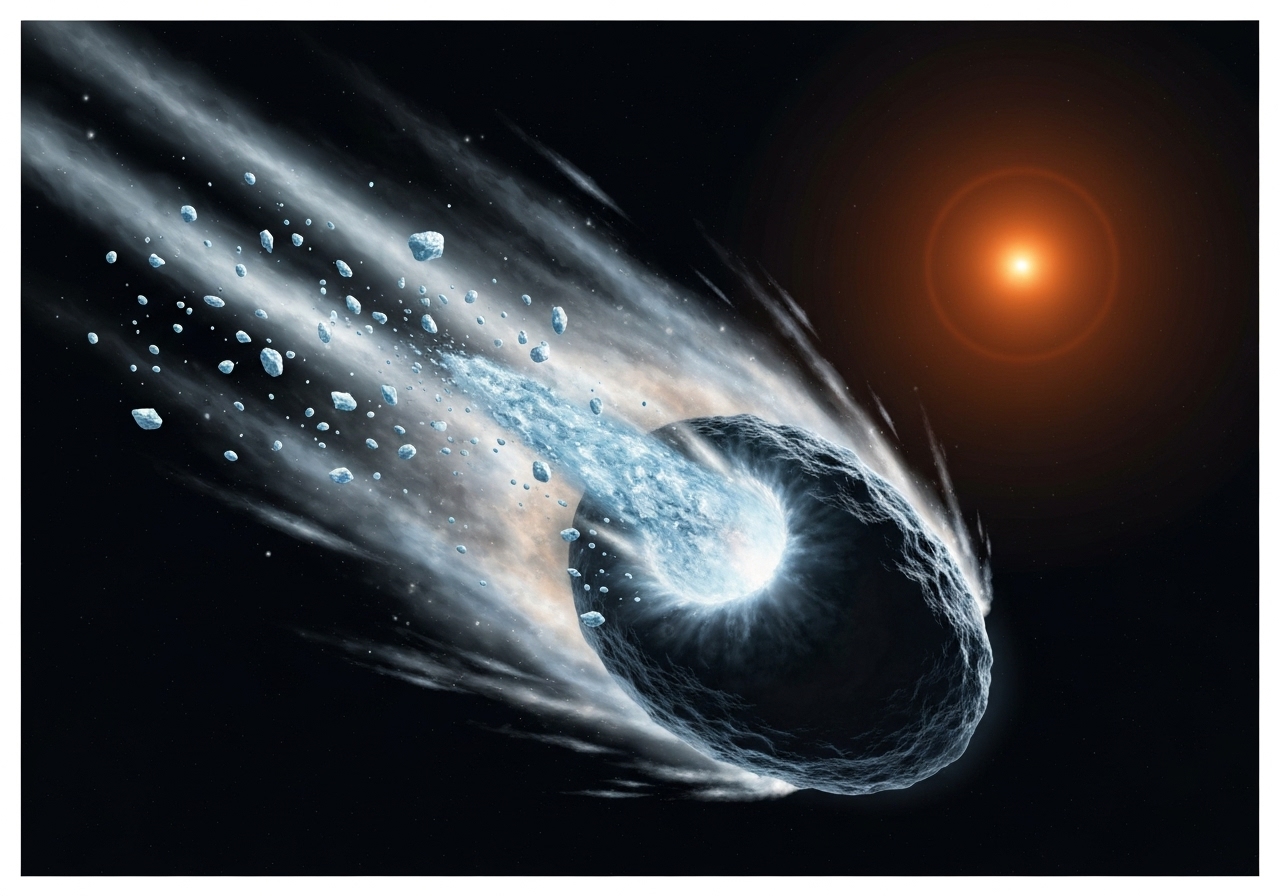 Interstellar komet 3I/ATLAS avslører isvulkaner og uvanlig kjemisk sammensetning