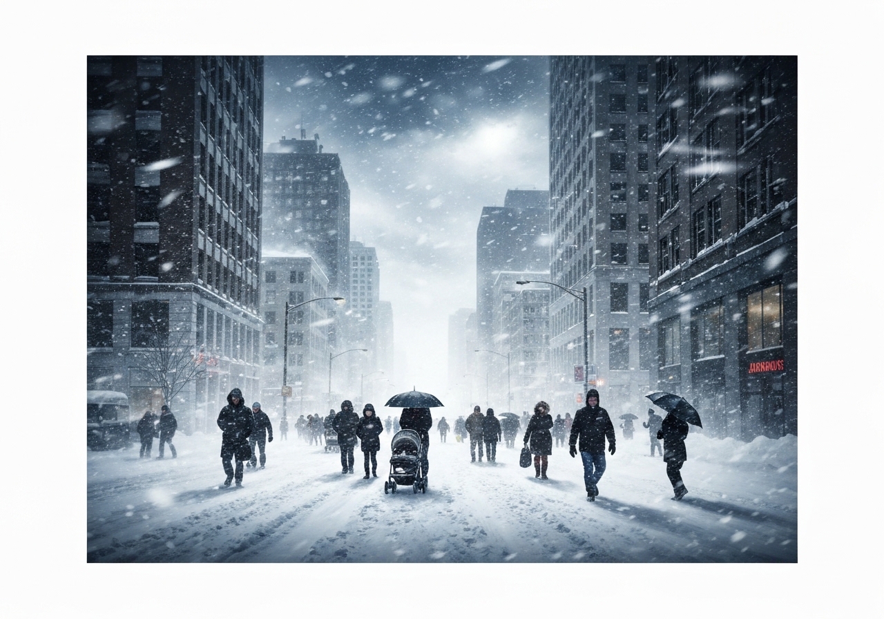 Nødlage utlyst i USA grunnet historisk snøstorm