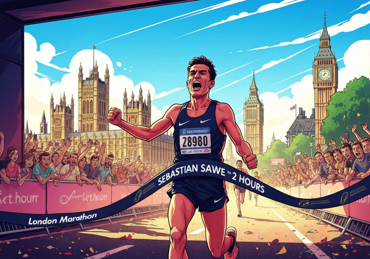Sabastian Sawe setter ny verdensrekord i maraton – første under to timer