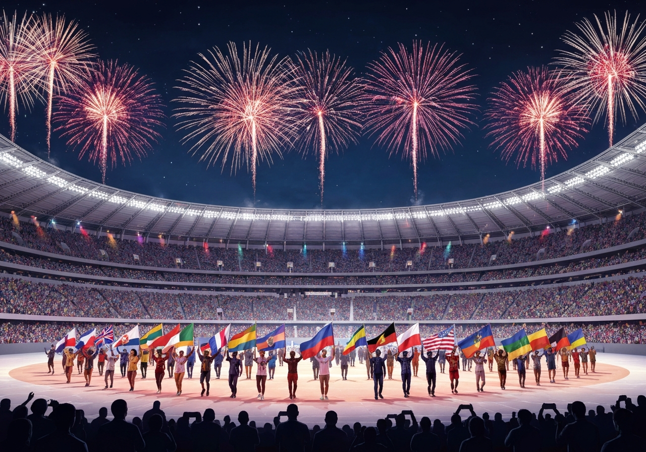 Vinter-OL 2026 åpnet med spektakulær seremoni i Milano