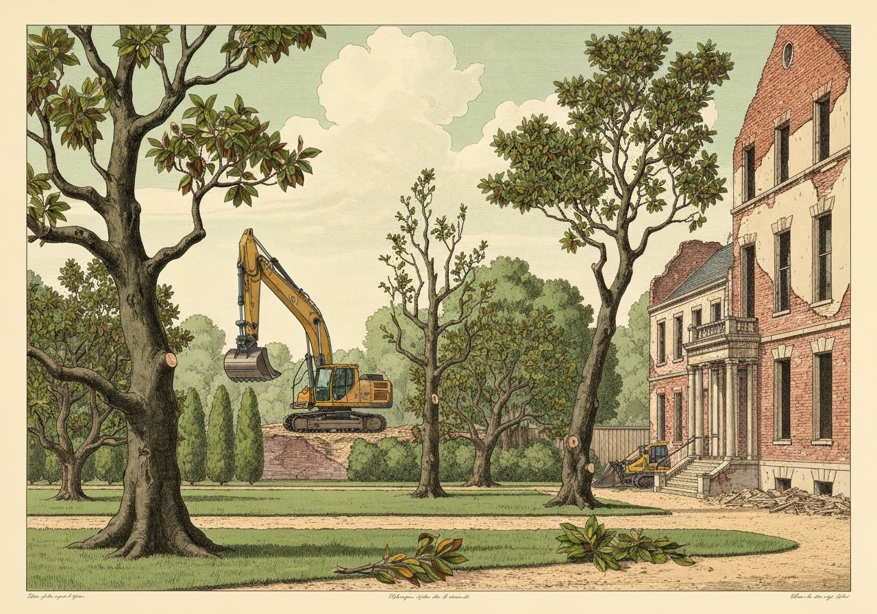 Historiske magnoliatrær fjernet fra Kennedy-hagen for å gi plass til Trumps nye ballsal