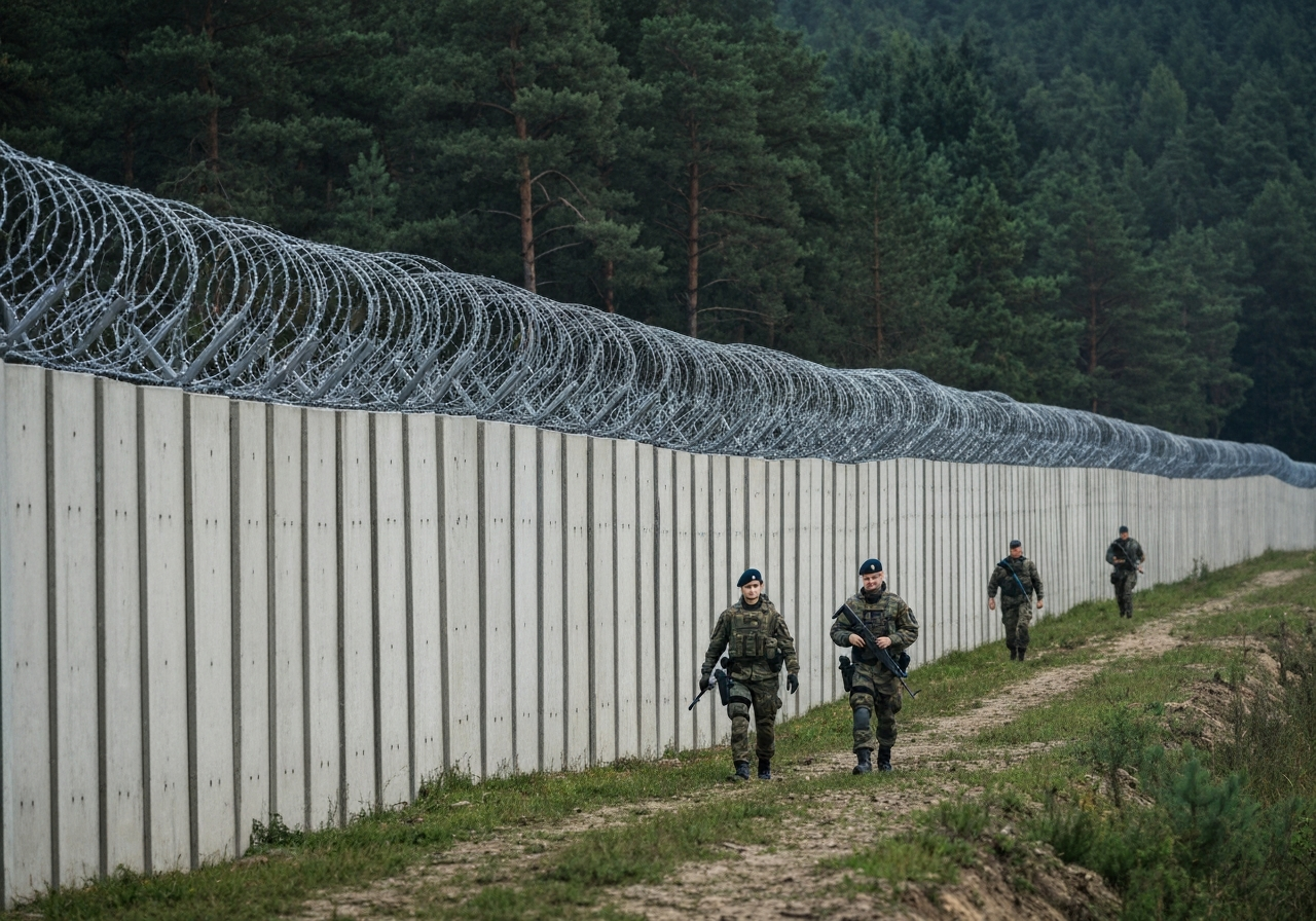 Polen rapporterer 96% reduksjon i ulovlig migrasjon fra Belarus