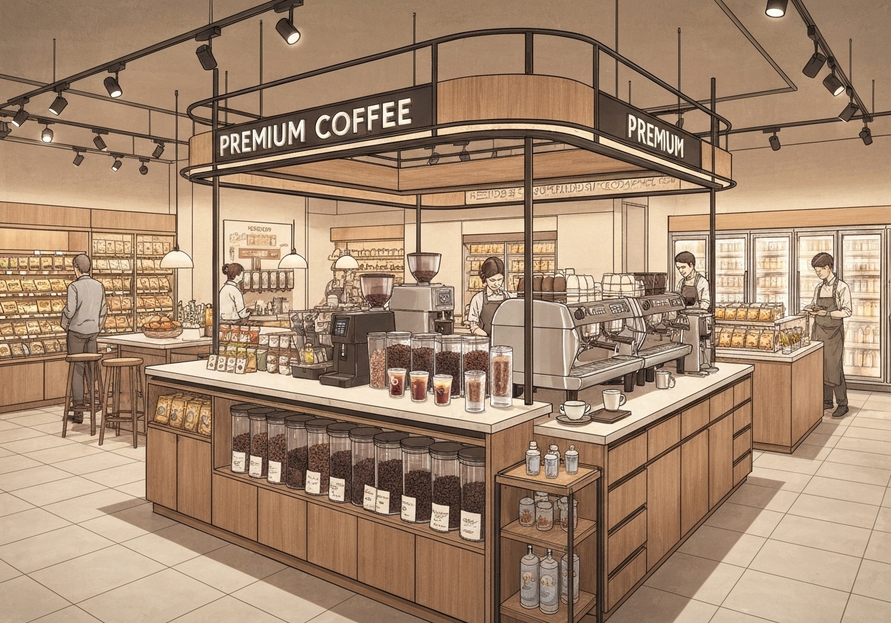 Kiosker møter økende etterspørsel etter premiumkaffe