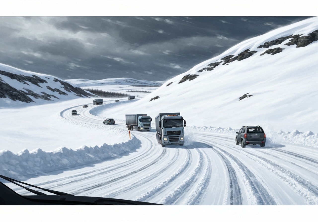 Vanskelige kjøreforhold i Trøndelag: Politiet ber bilister være forsiktige