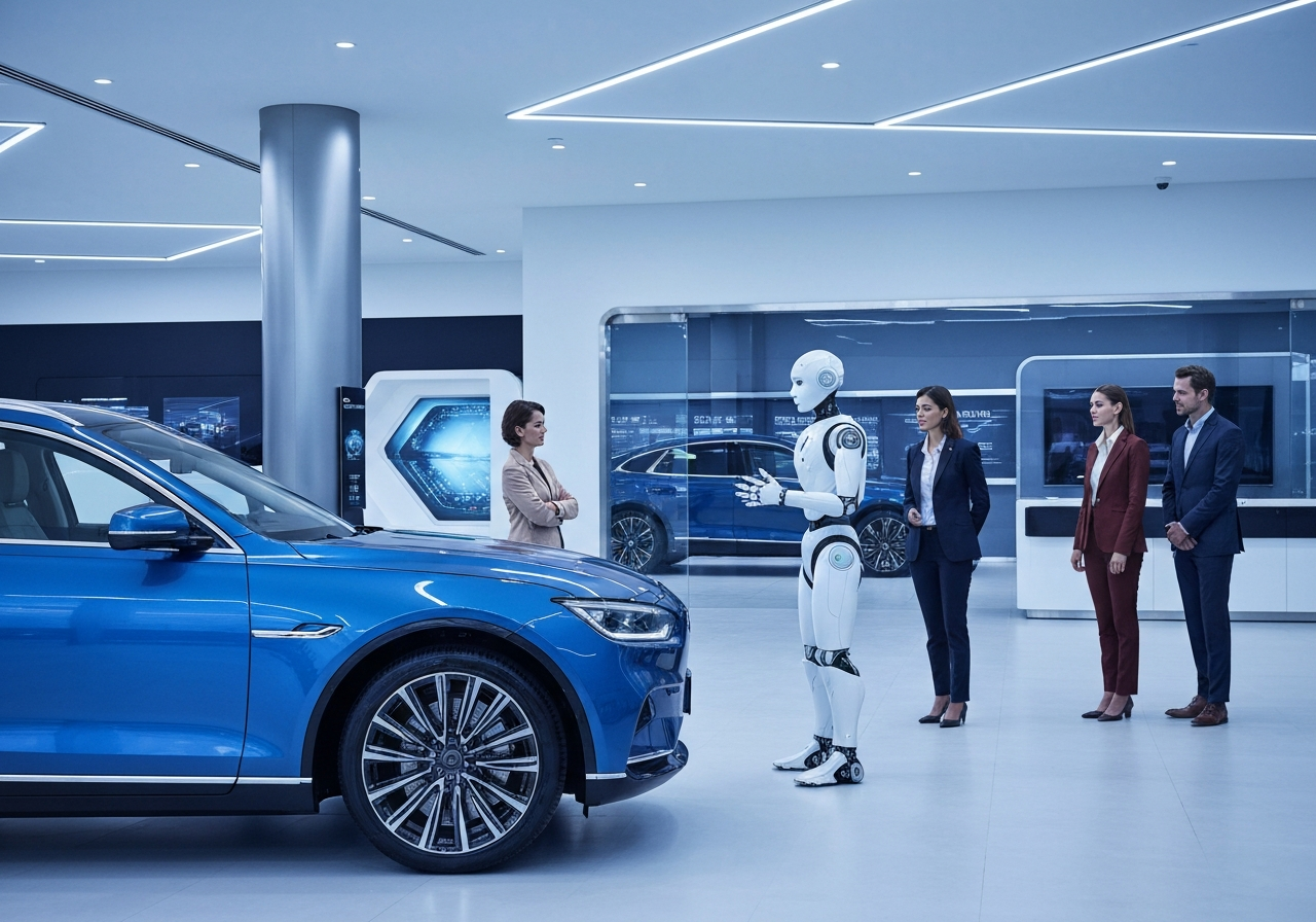 Kinesisk bilprodusent tester robot som bilselger i Nederland