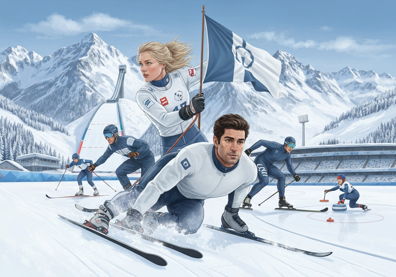 Russiske og belarusiske utøvere får delta i vinter-OL 2026 under nøytralt flagg