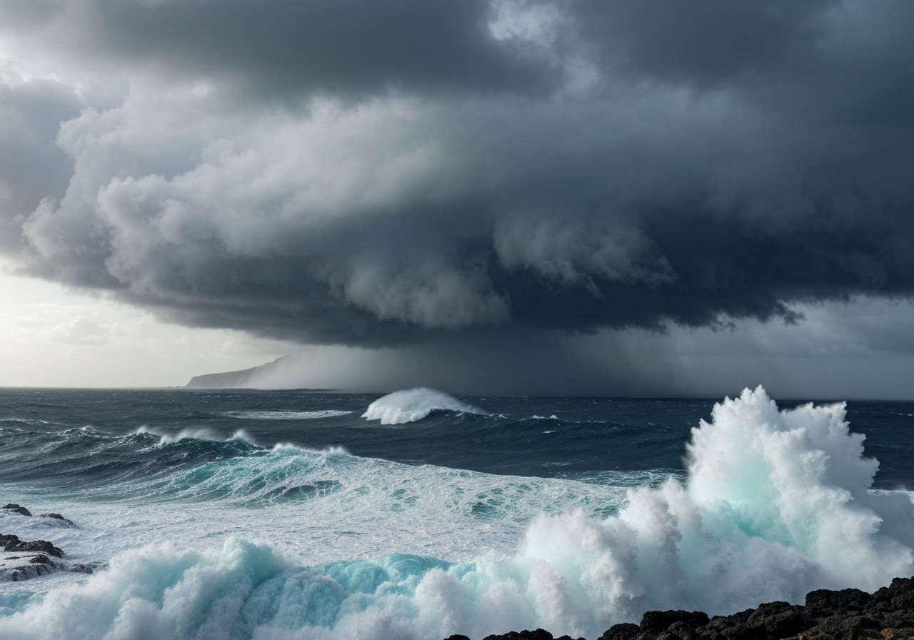 Oransje farevarsel for uvær på Kanariøyene
