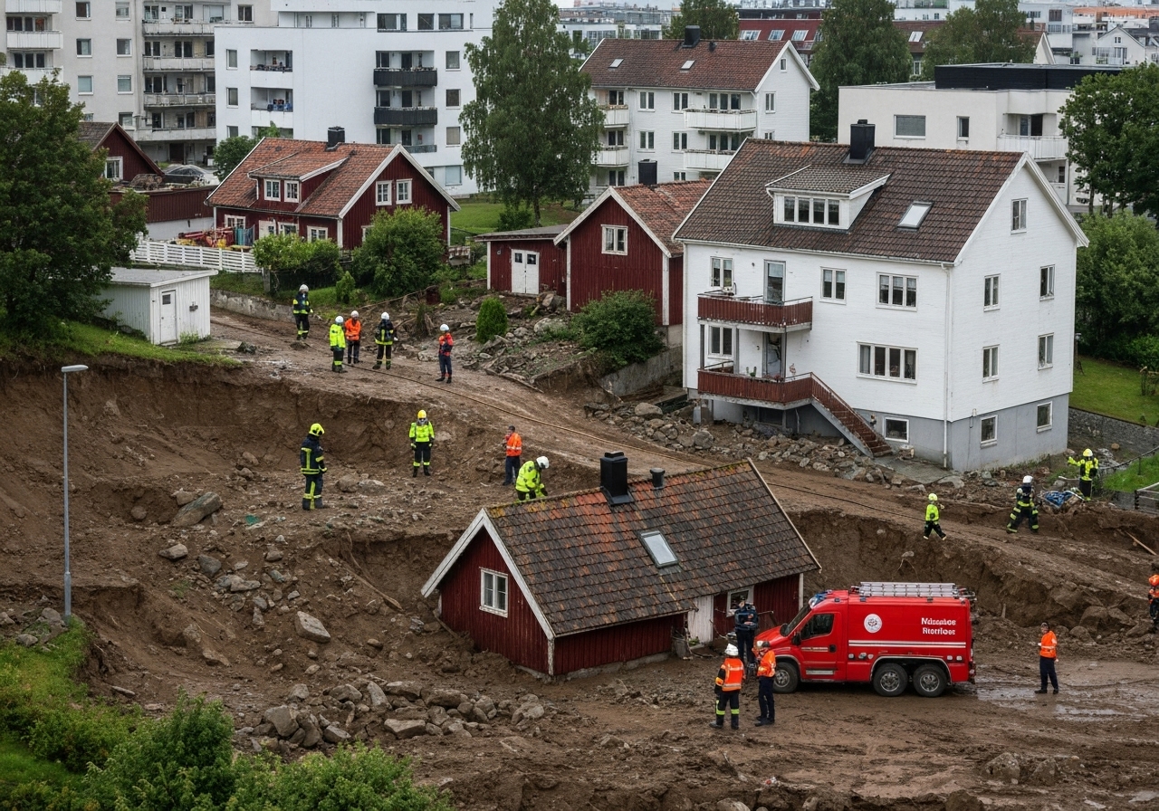 Studenter ved Carl Berner får ikke flytte hjem etter steinras