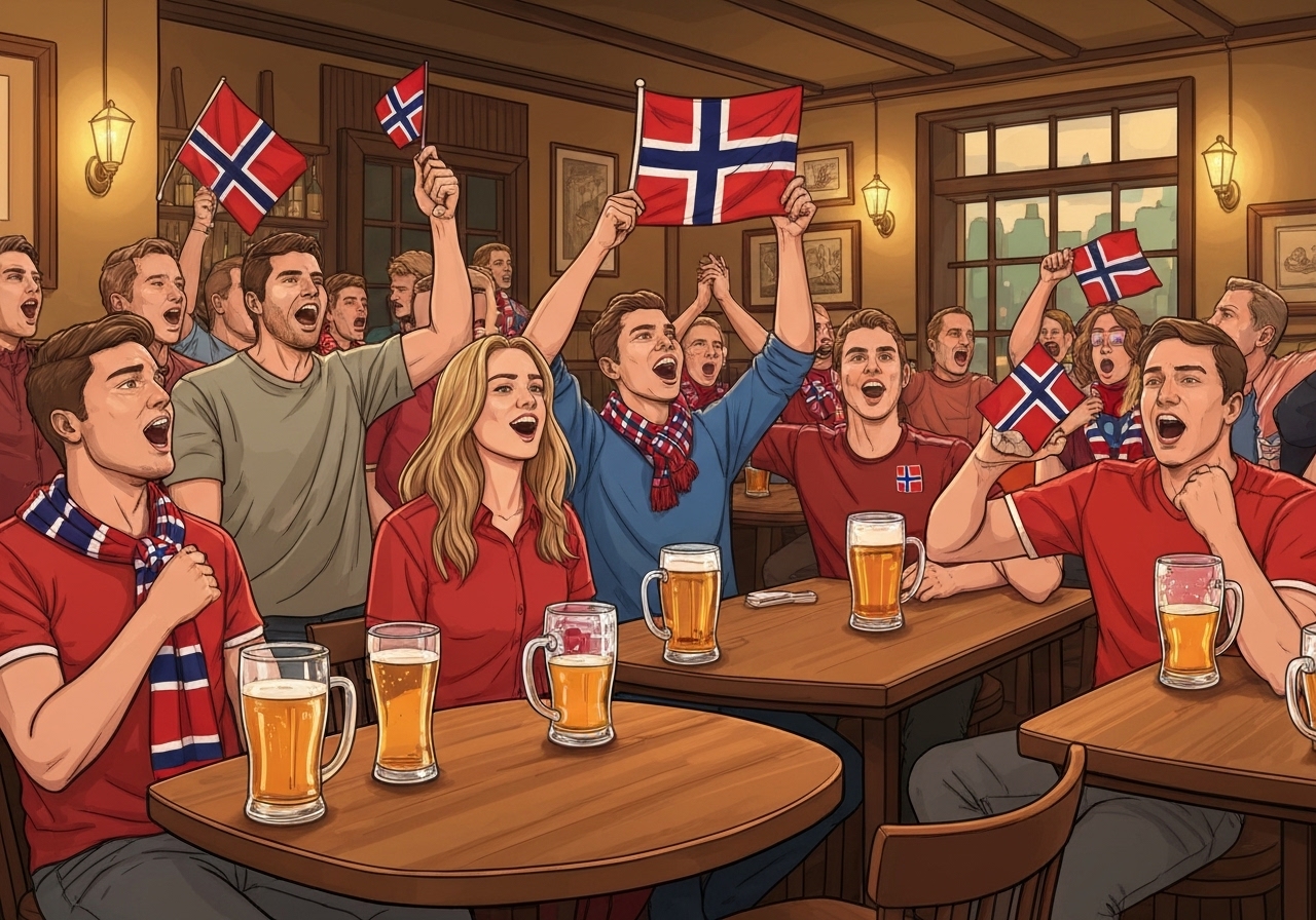 Norske fotballfans kan nyte VM-kamper med øl i hånden