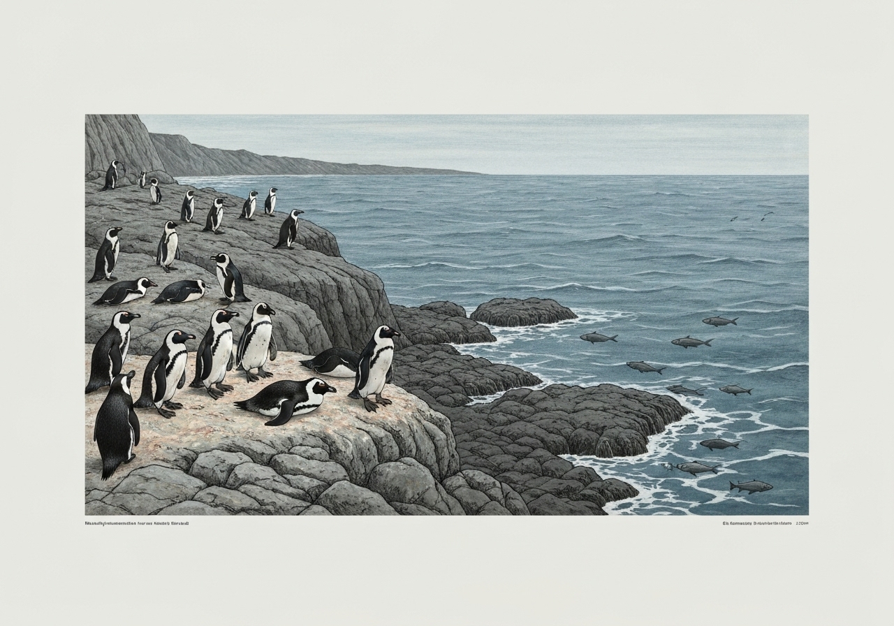 Afrikanske pingviner sulter i hjel grunnet kollaps i sardinbestanden