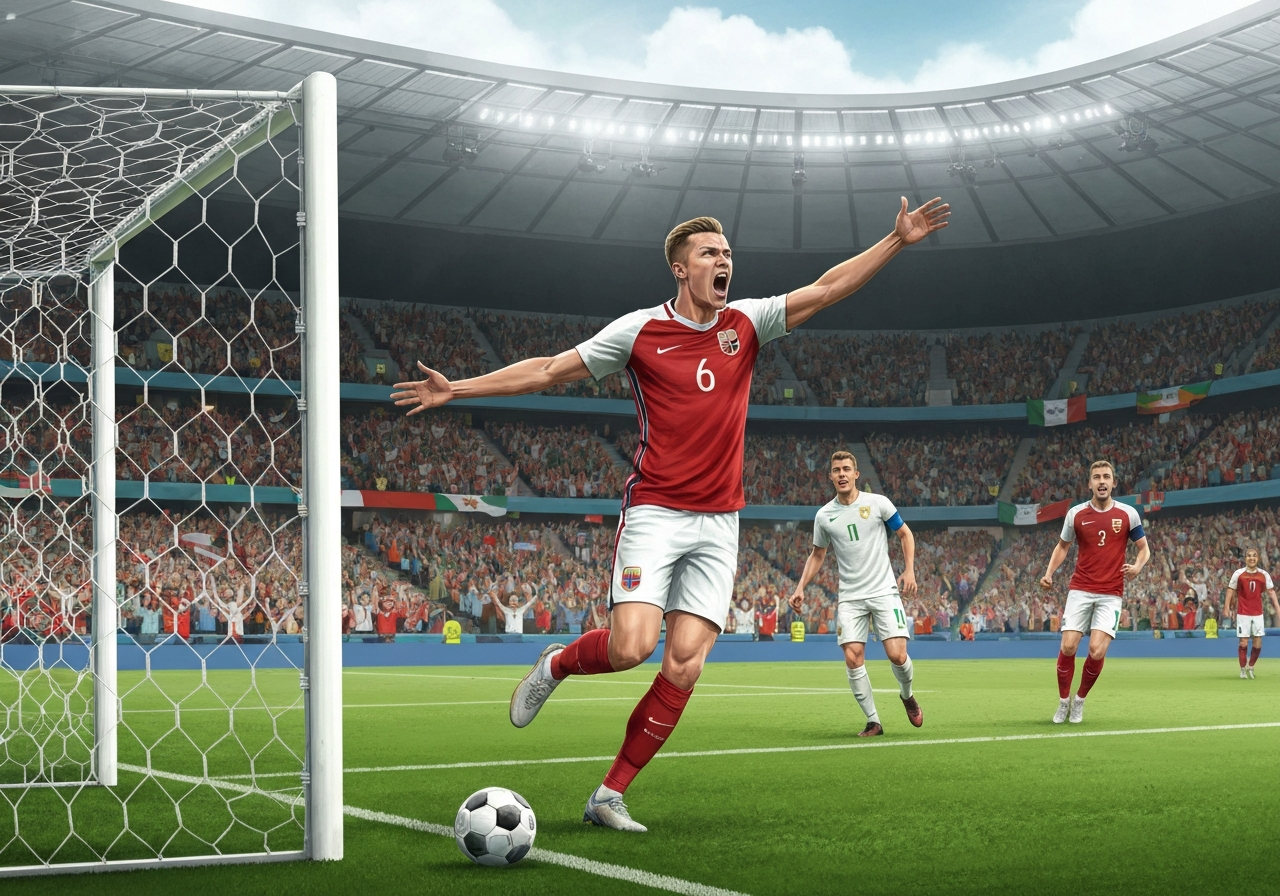 Haalands scoring sender Norge til åttedelsfinale mot Brasil