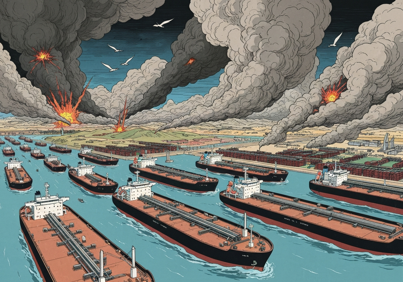 Oljeprisen stiger kraftig etter eskalering i Midtøsten