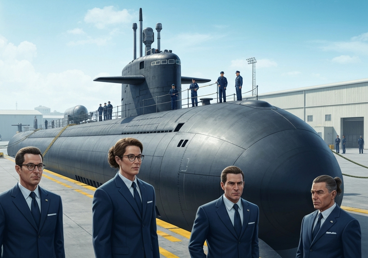 Norges statsminister besøker amerikansk ubåtbase i Connecticut